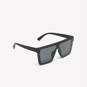 PENN. • Studded Shield-Lens Oversized Sunglasses